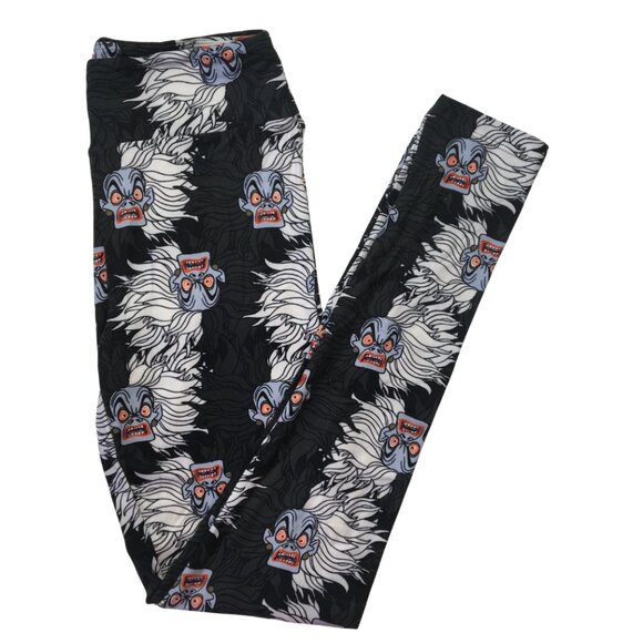 Wild Mane Mayhem Leggings – Monochrome Storm Edition (OS) - Picture 2 of 2